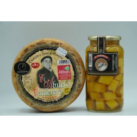 Abuelo Calderero grande + Tarro de queso en Aceite Grande