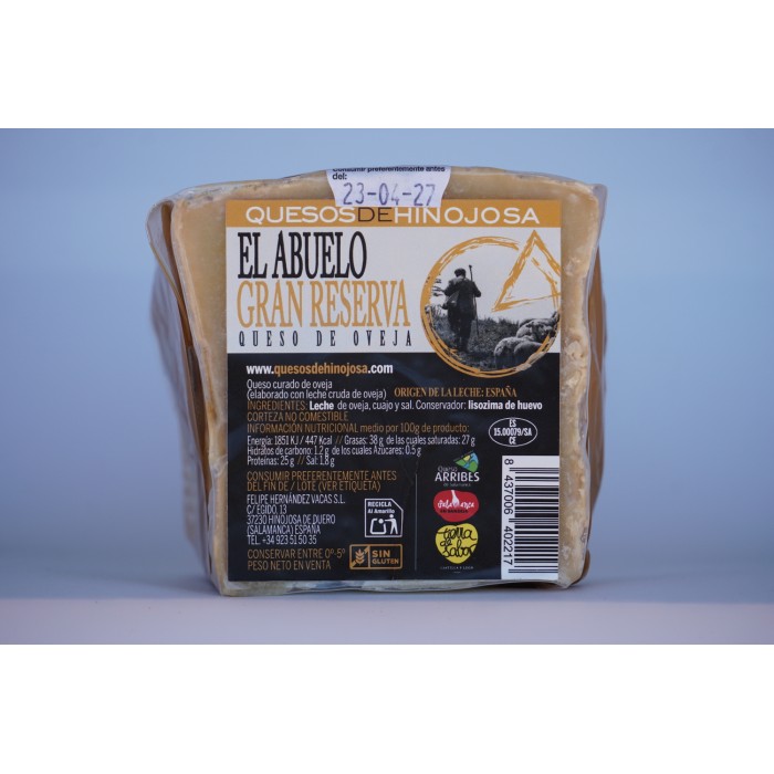 El Abuelo Gran Reserva (1/4 Queso Grande) 600gr aprox