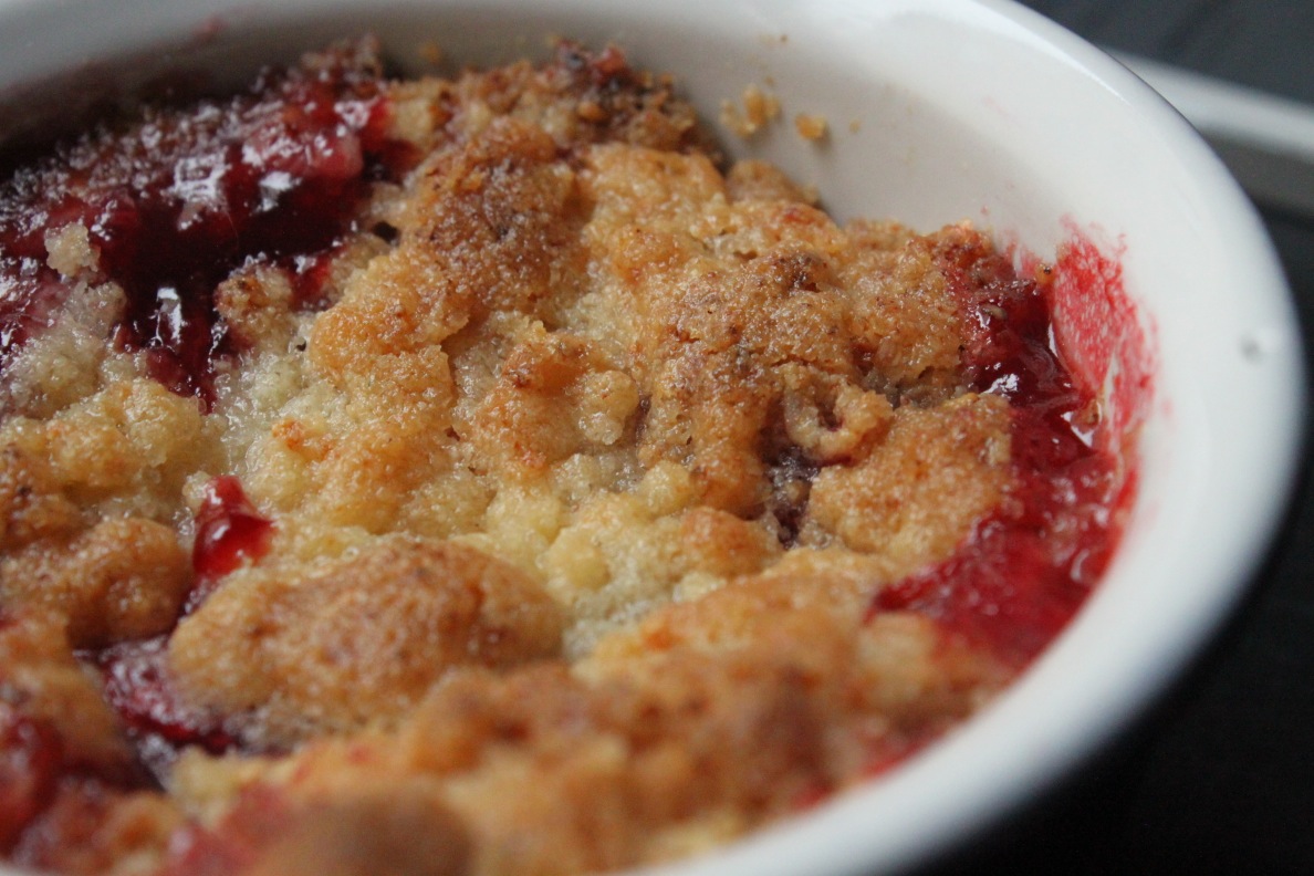 crumble de fresa