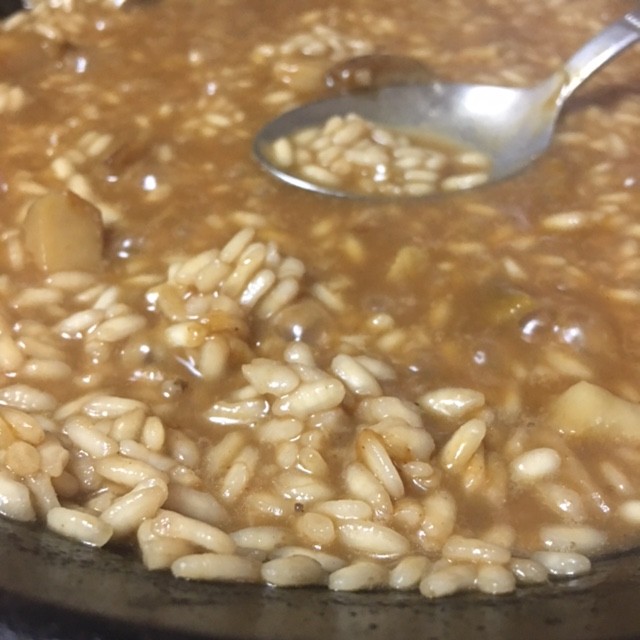 Arroz cremoso de queso