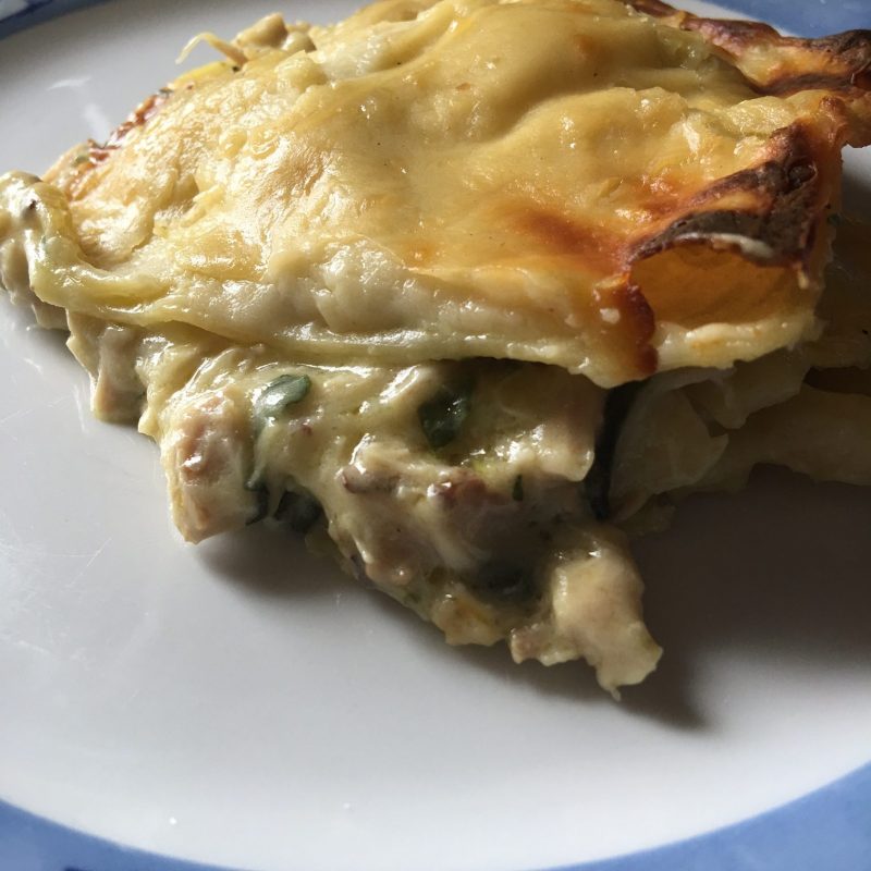 Lasaña de pollo asado y queso Hinojosa