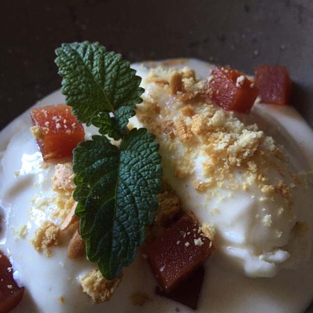 helado casero de queso semicurado