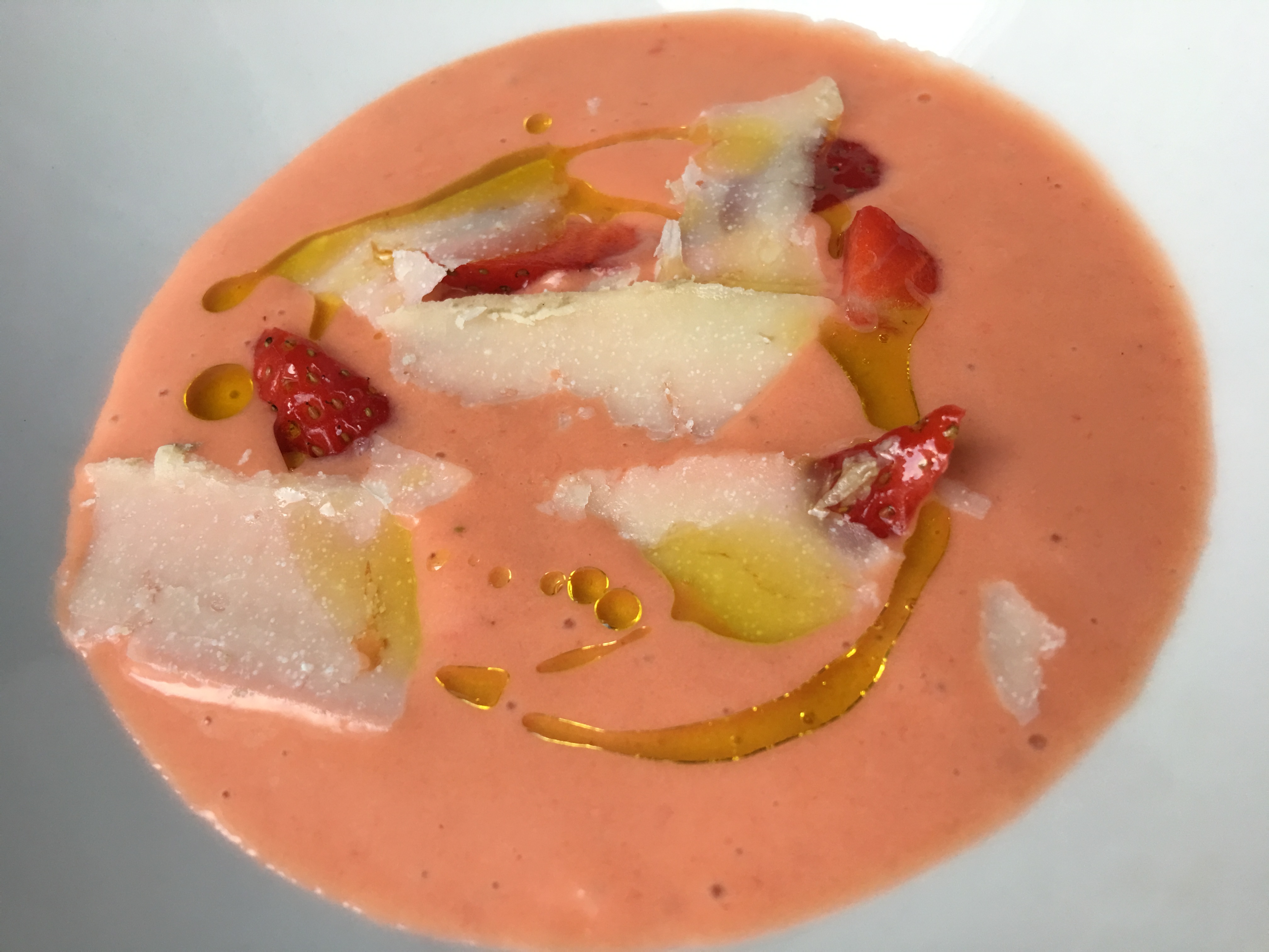 Receta de salmorejo de fresas