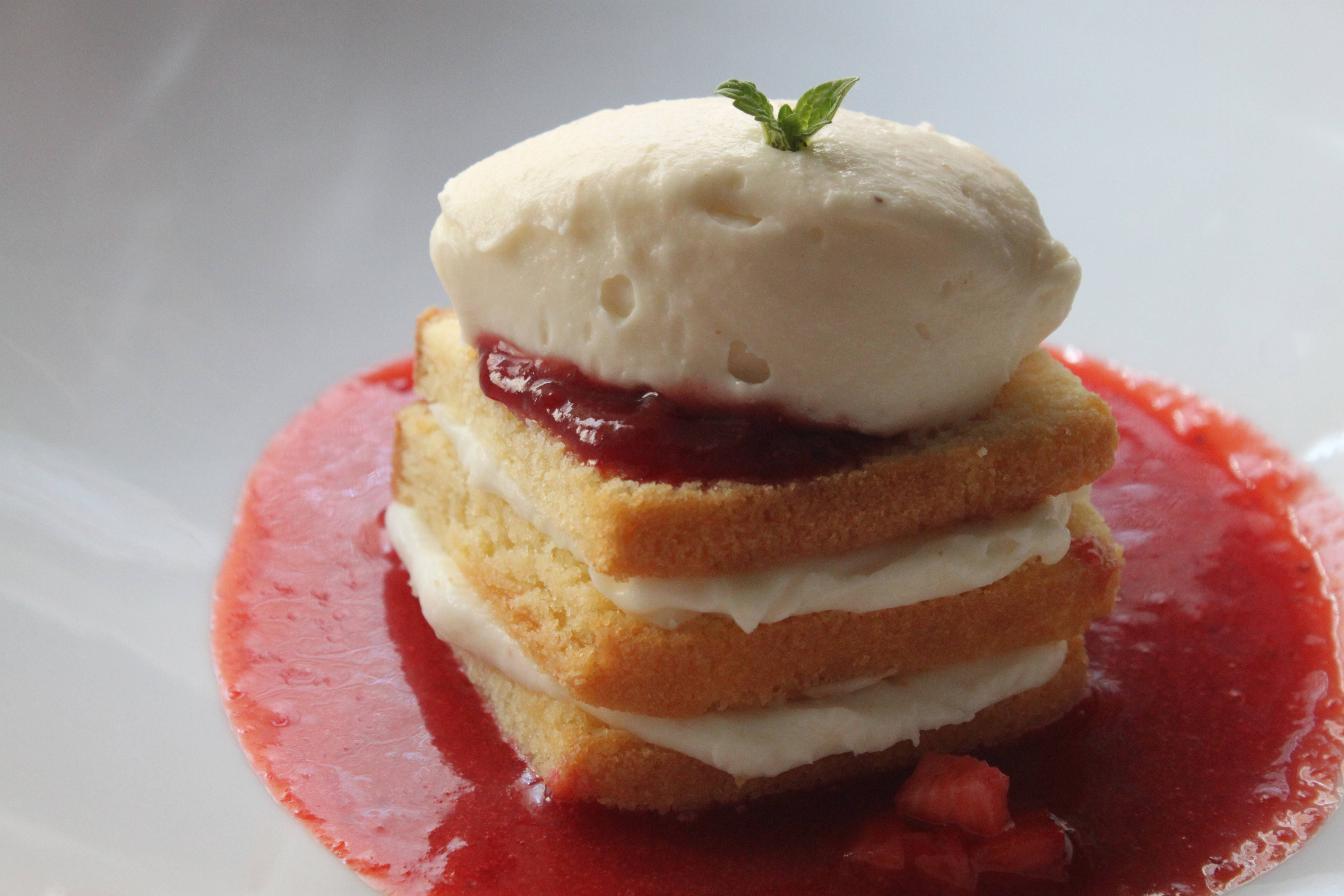 Tarta de fresas y queso