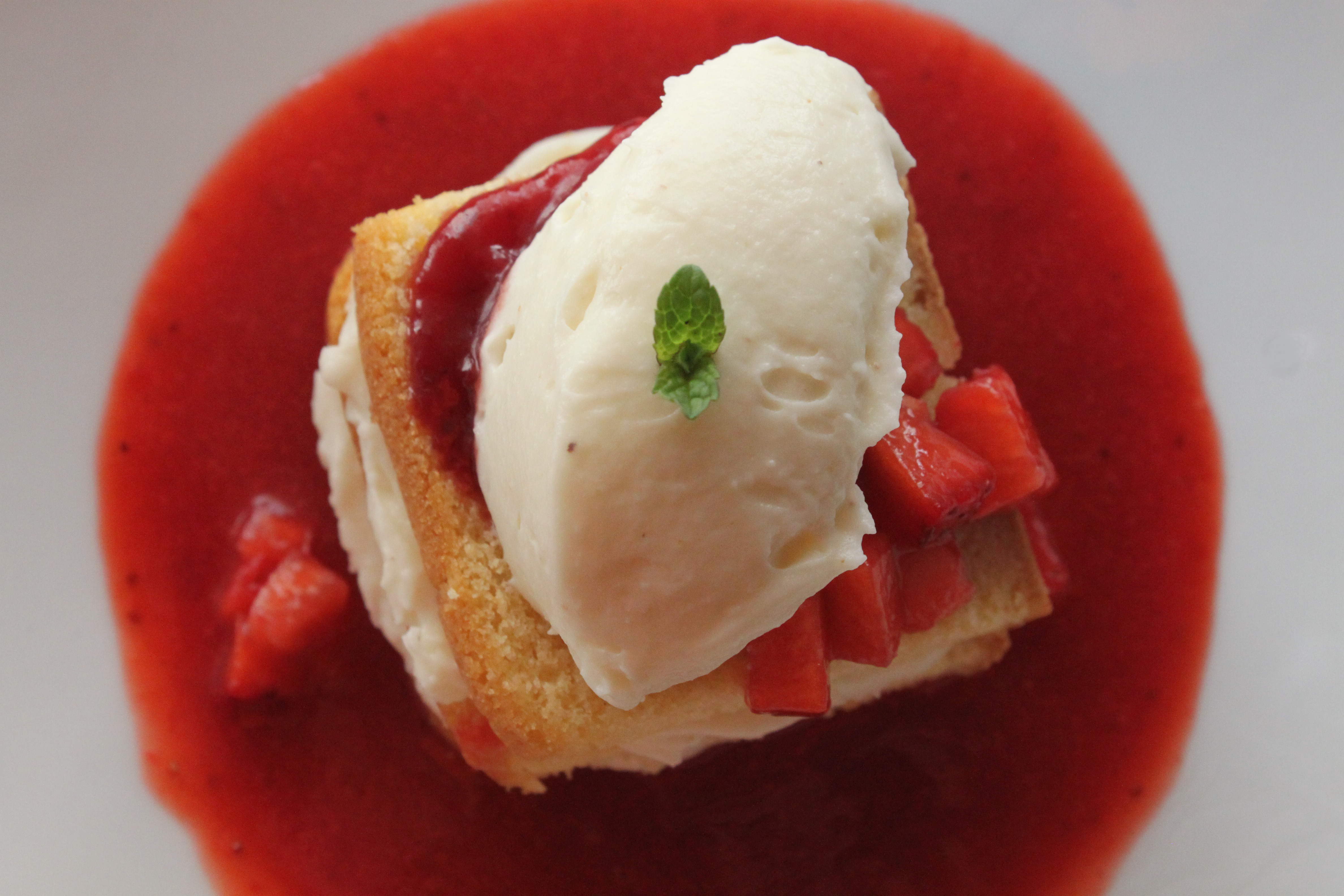 Tarta de fresas y queso