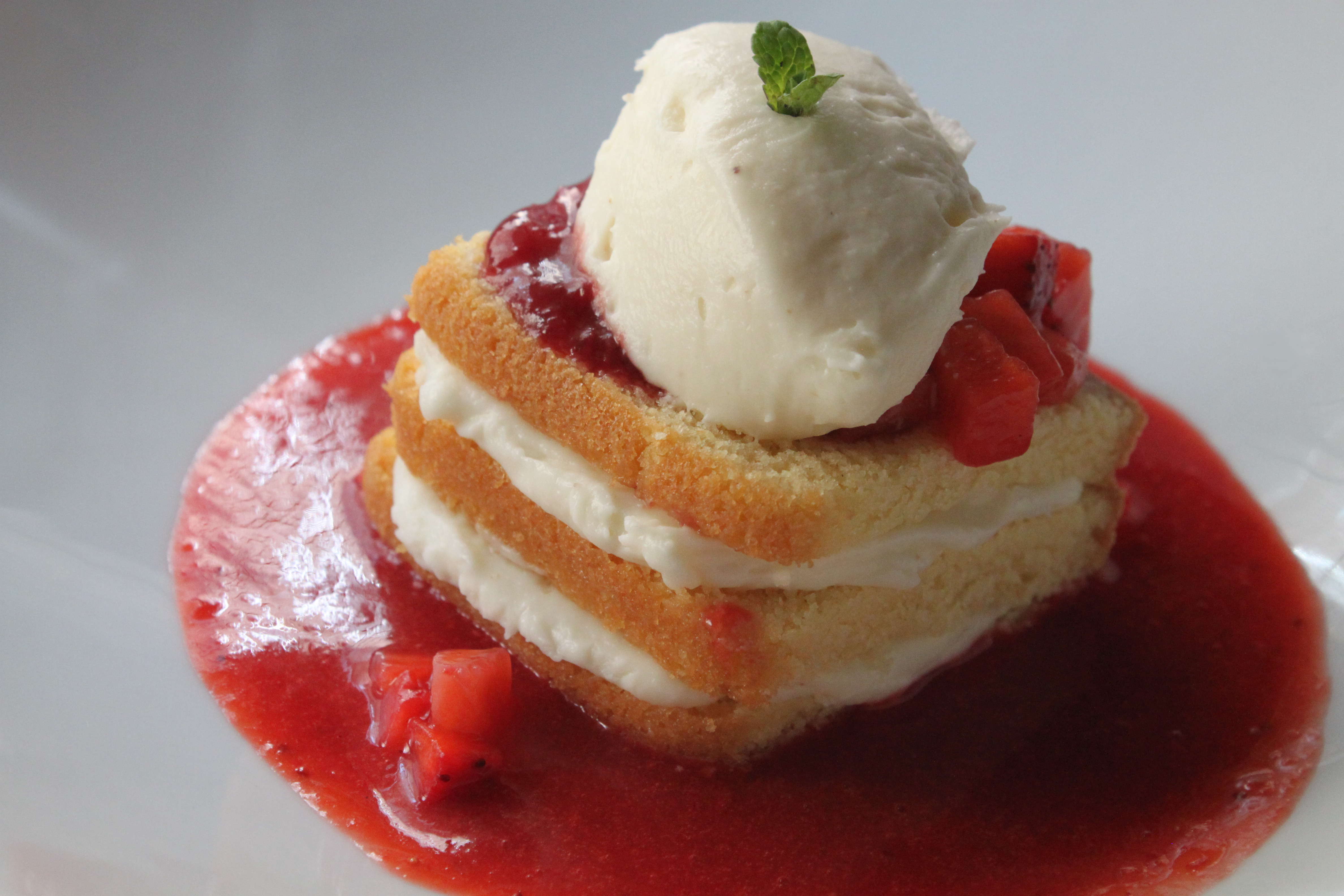 Tarta de fresas y queso